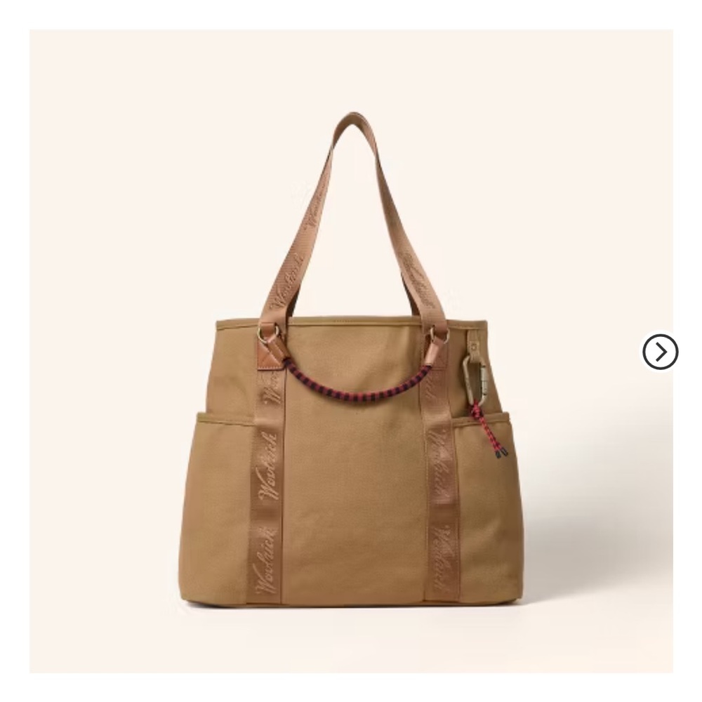 Large Canvas Tote Bag - Woolrich x Target Khaki Brown